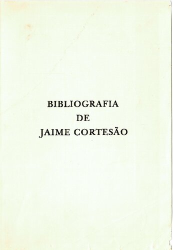 ﻿کتابشناسی Jaime Cortesão