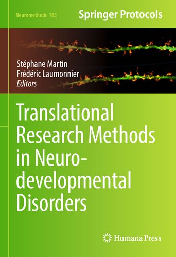 ﻿روش‌های تحقیق ترجمه‌ای در اختلالات رشد عصبی (Neuromethods، 185)