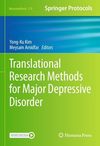 ﻿روش‌های تحقیق ترجمه‌ای برای اختلال افسردگی اساسی (Neuromethods، 179)