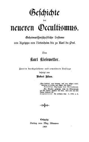 ﻿تاریخچه غیبت مدرن: سیستم های علمی مخفی از آگریپا فون نتسهایم تا کارل دو پرل