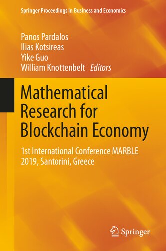 ﻿تحقیقات ریاضی برای اقتصاد بلاک چین: اولین کنفرانس بین المللی MARBLE 2019، سانتورینی، یونان