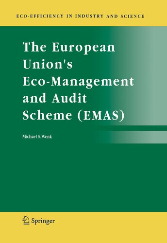 ﻿طرح مدیریت زیست محیطی و حسابرسی اتحادیه اروپا (EMAS) (کارایی زیست محیطی در صنعت و علم، 16)