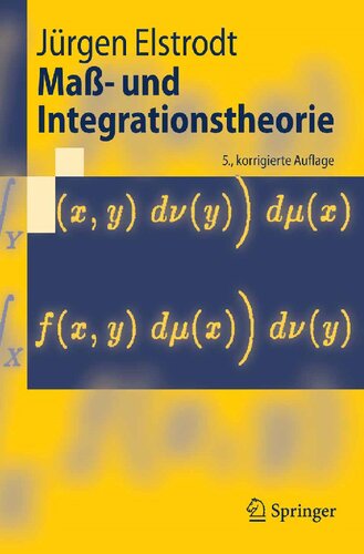 ﻿Maß- und Integrationstheorie (Springer-Lehrbuch) (نسخه آلمانی)