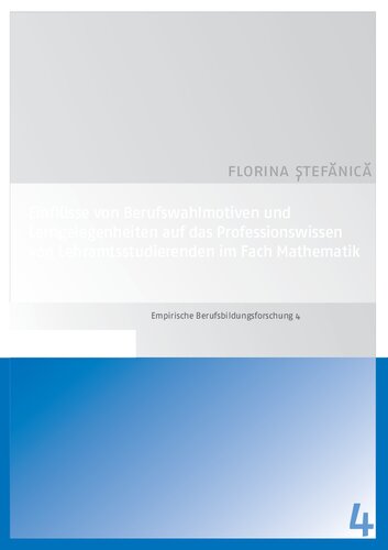 ﻿تأثیر انگیزه‌های انتخاب شغل و فرصت‌های یادگیری بر دانش حرفه‌ای دانشجویان تربیت معلم در ریاضیات