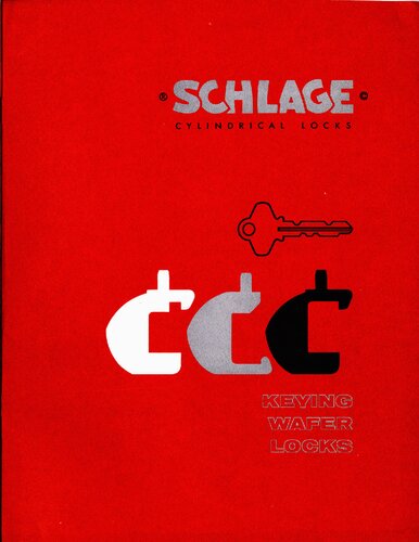 ﻿قفل استوانه ای شلاژ: قفل ویفری کلید دار