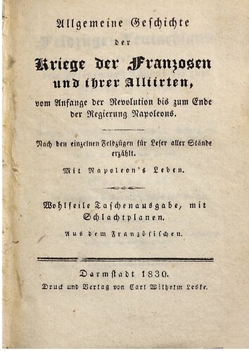 ﻿مبارزات انتخاباتی در Teutschland [آلمان] از صلح آمیان تا صلح وین