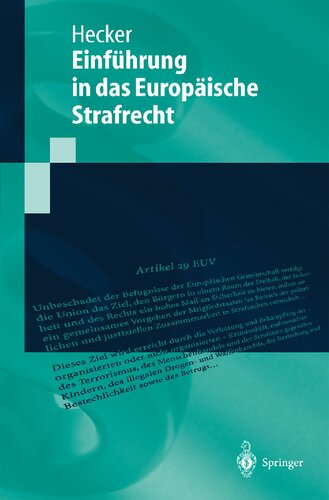 ﻿Europäisches Strafrecht (Springer-Lehrbuch) (نسخه آلمانی)