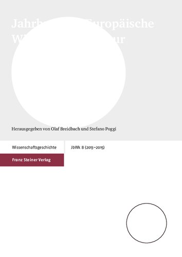 ﻿Jahrbuch für Europäische Wissenschaftskultur 8