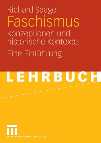 ﻿Faschismus: Konzeptionen und historische Kontexte. Eine Einführung (نسخه آلمانی)