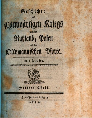 ﻿تاریخچه جنگ کنونی بین روسیه، لهستان و پورت عثمانی