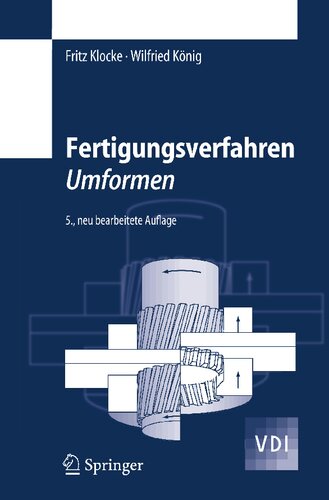 ﻿Fertigungsverfahren 4: Umformen (VDI-Buch) (نسخه آلمانی)