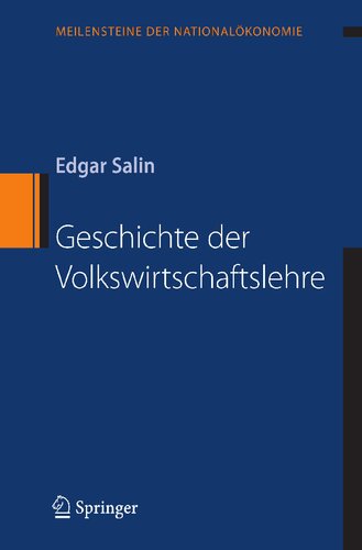 ﻿Beiträge zur Geldtheorie: von Marco Fanno، Marius W. Holtrop، Johan G. Koopmans، Gunar Myrdal، Knut Wicksell (Meilensteine ​​der Nationalökonomie) (نسخه آلمانی)