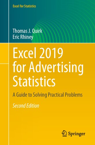﻿Excel 2019 for Advertising Statistics: راهنمای حل مسائل کاربردی (Excel for Statistics)