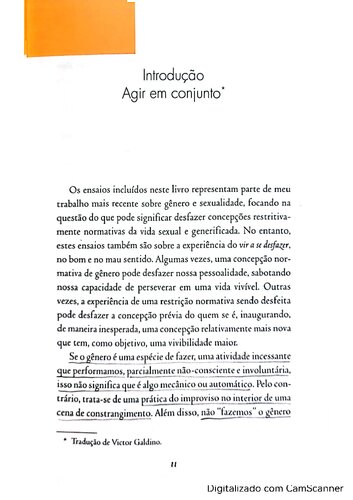 ﻿مقدمه: عمل کردن با هم در: BUTLER, J. Undoing gender. Unesp، 2022