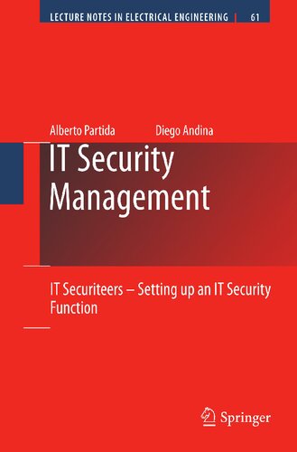 ﻿مدیریت امنیت فناوری اطلاعات: IT Securiteers - راه اندازی یک عملکرد امنیت فناوری اطلاعات (یادداشت های سخنرانی در مهندسی برق، 61)