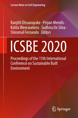 ﻿ICSBE 2020: مجموعه مقالات یازدهمین کنفرانس بین المللی محیط زیست پایدار (یادداشت های سخنرانی در مهندسی عمران ، 174)
