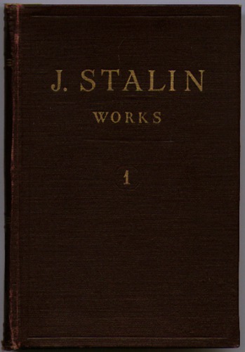 ﻿J V Stalin Works (1901-1907، جلد 1)