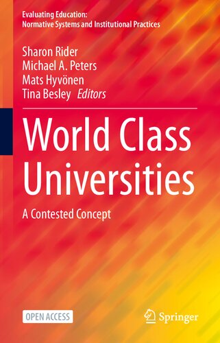 ﻿دانشگاه های کلاس جهانی: یک مفهوم رقابتی (ارزیابی آموزش: سیستم های هنجاری و شیوه های سازمانی)