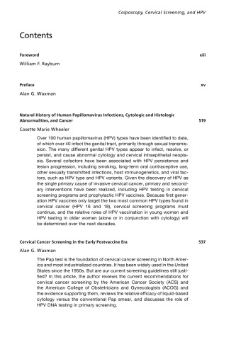 کولپوسکوپی، غربالگری گردن رحم و HPV، یک موضوع از کلینیک های زنان و زایمان (کلینیک ها: پزشکی داخلی)