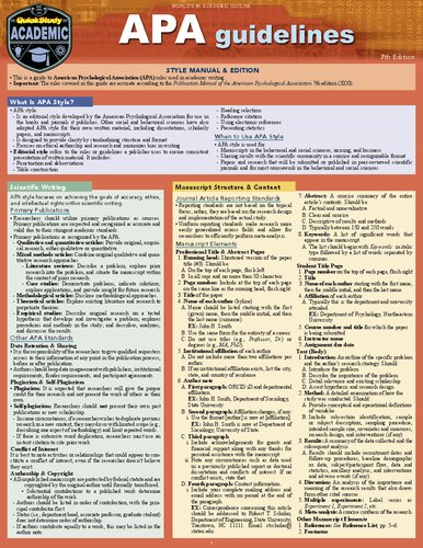 ﻿دستورالعمل های APA - نسخه هفتم: راهنمای مرجع چند لایه مطالعه سریع