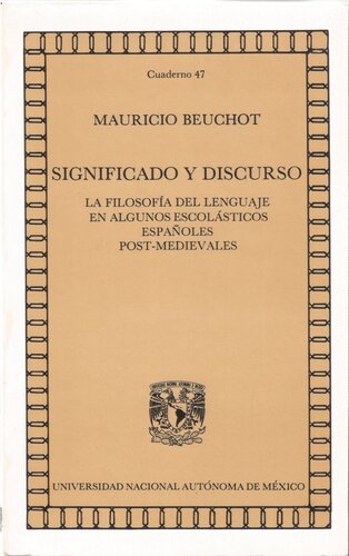 ﻿معنا و گفتمان: فلسفه زبان در برخی از دانشوران اسپانیایی پس از قرون وسطی