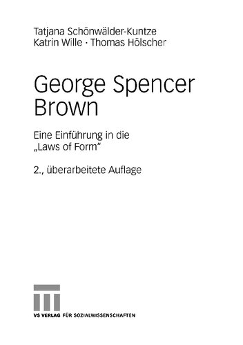 ﻿جورج اسپنسر براون: مقدمه ای بر قوانین فرم