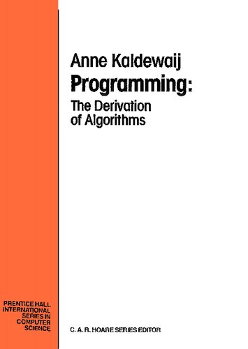 ﻿برنامه نویسی: استخراج الگوریتم ها (سری بین المللی پرنتیس هال در علوم کامپیوتر)