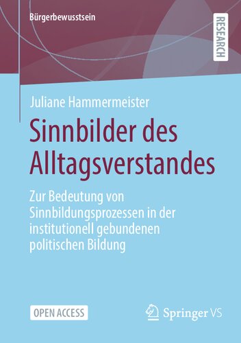 ﻿Sinnbilder des Alltagsverstandes: Zur Bedeutung von Sinnbildungsprozessen in der Institutiell gebundenen politischen Bildung (Bürgerbewusstsein) (نسخه آلمانی)