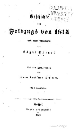 ﻿تاریخچه مبارزات انتخاباتی 1815 بر اساس اسناد جدید