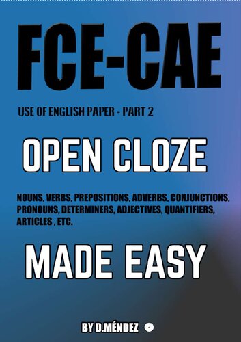 ﻿FCE-CAE OPEN CLOZE آسان شد