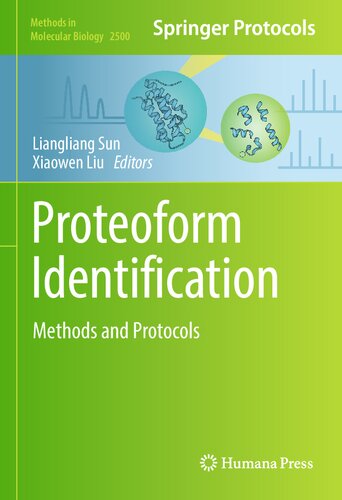 ﻿شناسایی پروتئوفرم: روش‌ها و پروتکل‌ها (روش‌ها در زیست‌شناسی مولکولی، 2500)