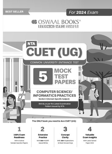 ﻿NTA CUET (UG) 5 نمونه سوالات آزمون آزمایشی مقالات علوم کامپیوتر/عملکردهای انفورماتیک (2024)