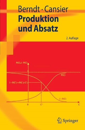 ﻿Produktion und Absatz (Springer-Lehrbuch) (نسخه آلمانی)