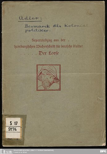 ﻿بیسمارک به عنوان یک سیاستمدار استعماری