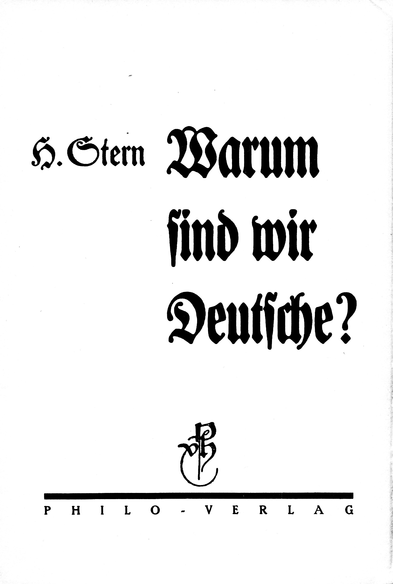 ﻿چرا ما آلمانی هستیم؟: شش مقاله برای جوانان آلمانی-یهودی