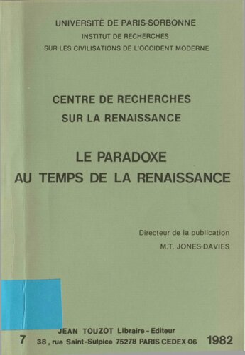 ﻿پارادوکس در زمان رنسانس