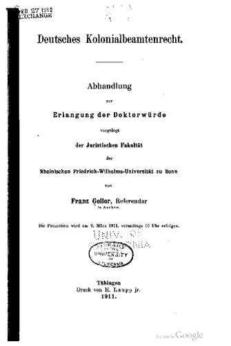 ﻿قانون خدمات مدنی استعماری آلمان