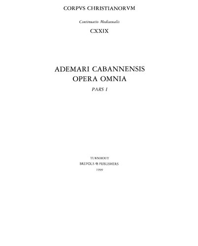 ﻿Ademari Cabannensis Chronicon