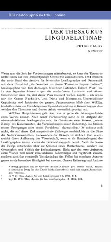 ﻿Thesaurus linguae latinae