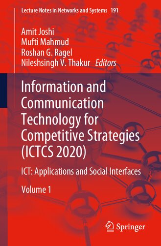 ﻿فناوری اطلاعات و ارتباطات برای استراتژی‌های رقابتی (ICTCS 2020): ICT: کاربردها و رابط‌های اجتماعی (یادداشت‌های سخنرانی در شبکه‌ها و سیستم‌ها، 191)
