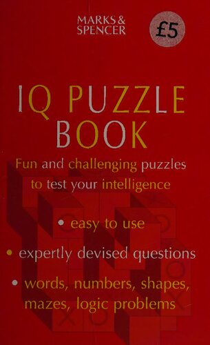 ﻿کتاب پازل IQ: پازل های سرگرم کننده و چالش برانگیز برای آزمایش هوش شما