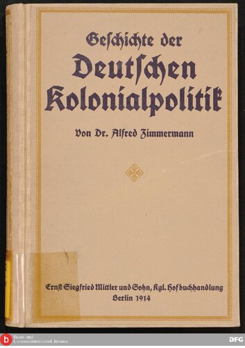 ﻿تاریخچه سیاست استعماری آلمان