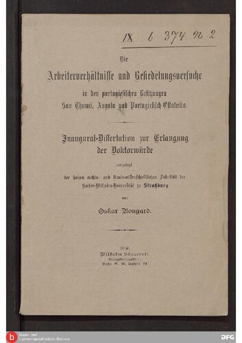 ﻿شرایط کار و تلاش برای اسکان در متصرفات پرتغالی سائو تومه، آنگولا و آفریقای شرقی پرتغال