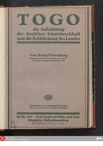 ﻿توگو ، تأسیس حمایت آلمانی و توسعه کشور