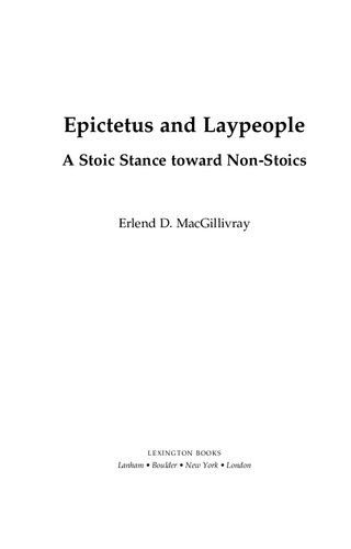 ﻿Epictetus و Laypeople: موضع رواقی نسبت به غیر رواقیون