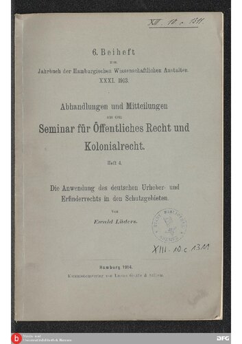 ﻿اعمال قانون کپی رایت و اختراع آلمان در مناطق حفاظت شده