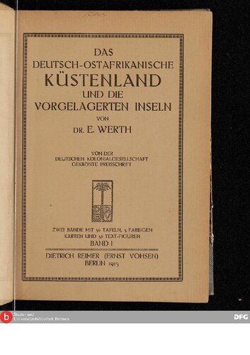 ﻿منطقه ساحلی آلمان-شرق آفریقا و جزایر فراساحلی