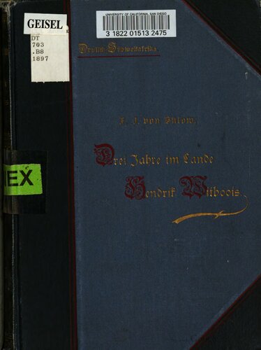 ﻿آلمان جنوب غربی آفریقا؛ سه سال در کشور هندریک ویتبویس - توصیف کشور و مردم آن