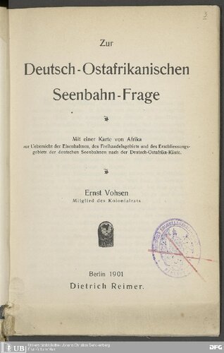 ﻿در مورد سوال راه آهن دریاچه آلمان و آفریقای شرقی؛ با نقشه آفریقا برای ارائه نمای کلی از راه آهن، منطقه تجارت آزاد و منطقه توسعه راه آهن دریاچه آلمان تا سواحل آفریقای شرقی آلمان