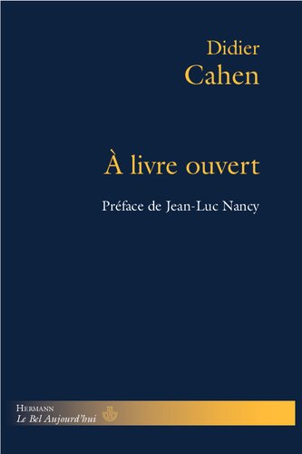 ﻿کتاب باز: Blanchot ، du Bouchet ، Cohen ، Derrida ، Jabès ، Laporte